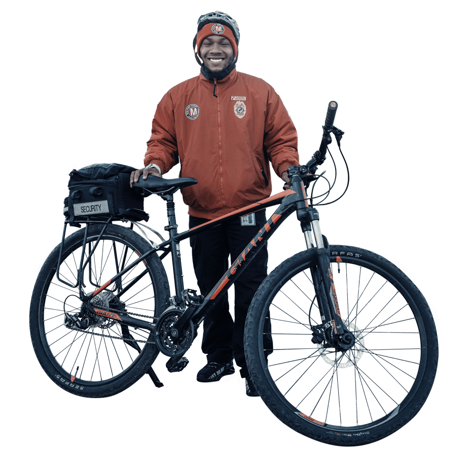 Now Hiring Midtown Kansas City area awareness officer on a bike patrolling Mainstreet