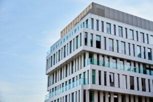 Securing Office Buildings - The façade of a class A office tower - best practices for commercial building security